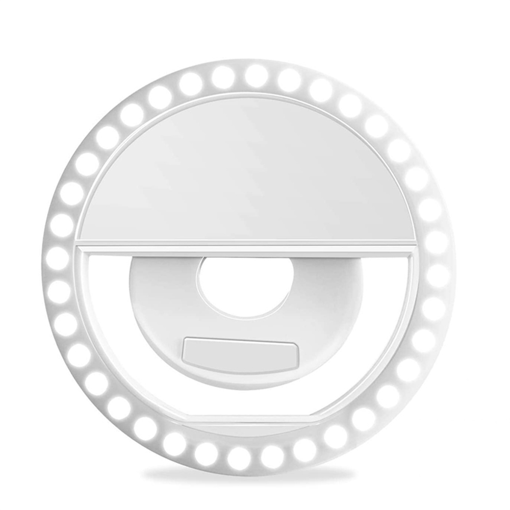 Photography Lighting Effects - USB充電式LEDセルフィーリングライト、ポータブルフィルライト、ライブストリーミング、メイクアップ、ビデオ撮影、Vlog用ユニバーサルフォンリングランプ