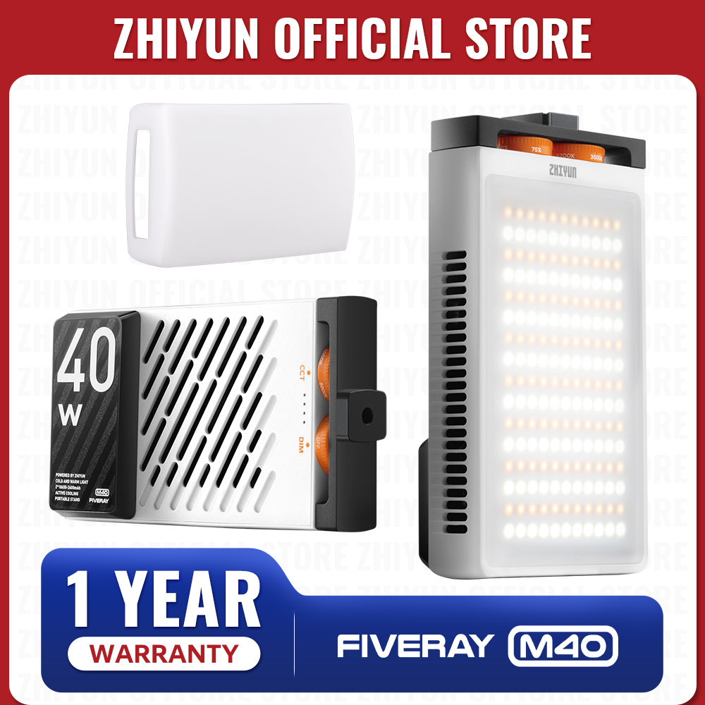 Photography Lighting Outdoor - Zhiyun-写真,FIVERAY M40 40W,ビデオ,写真撮影用の公式LEDライト