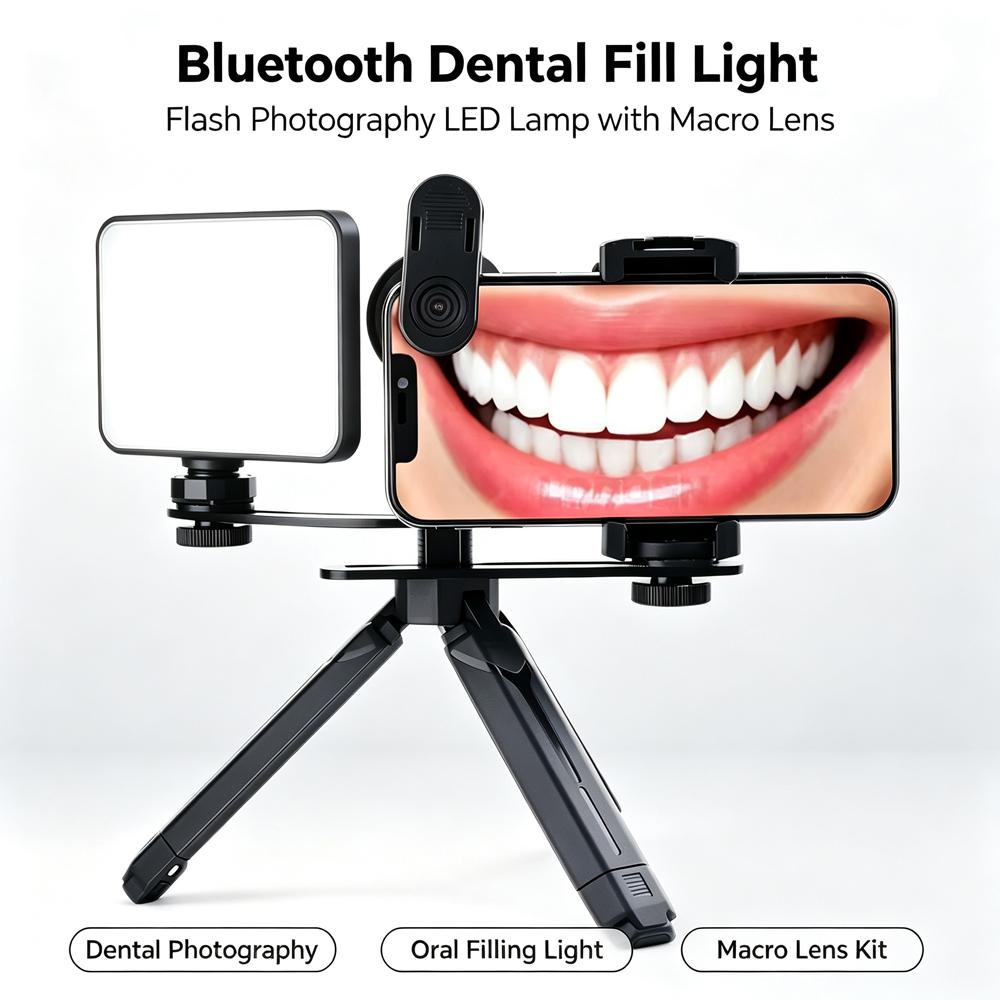 Photography Lighting Led - ブルートゥース付き歯科用充填ライト,写真撮影,歯科医,マクロレンズ,歯科用機器,口腔充填,LODDEN-LED
