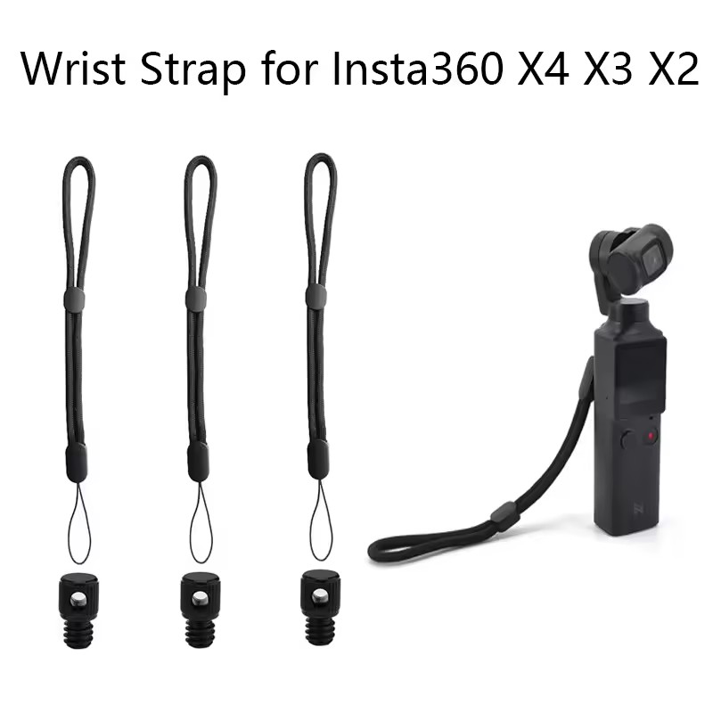 Insta360 Camera X3 - Insta360 X4 X3 X2用1/4ネジ付きリストハンドストラップ 軽量紛失防止ランヤードストラップ DJI