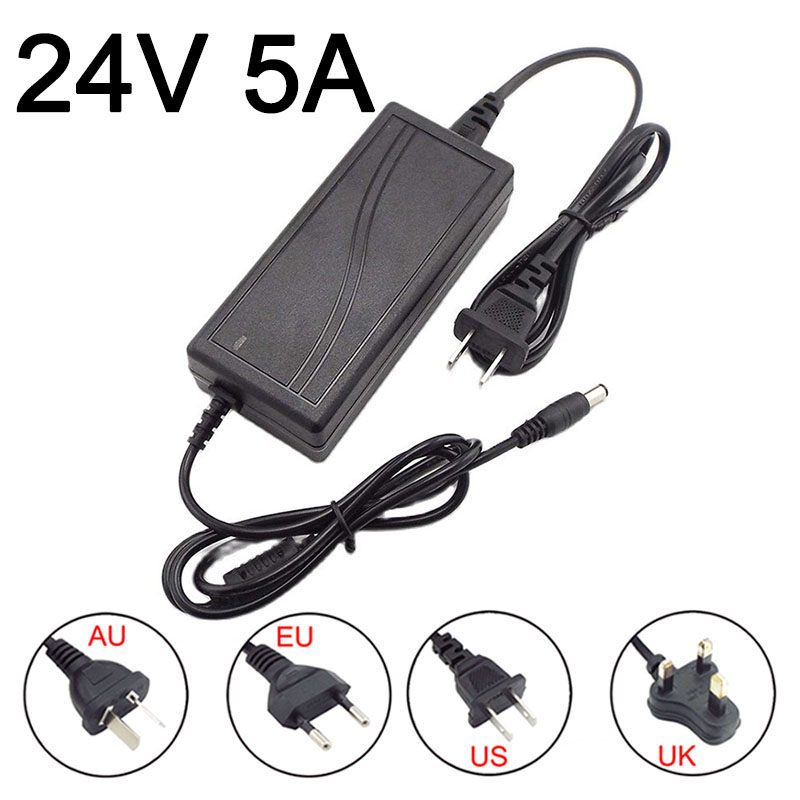 Photography Lighting Effects - ACアダプターコンバーター充電器,電源,変圧器,LEDライト,cctv,カメラe1, 24v,5a,5000ma, 100-240v