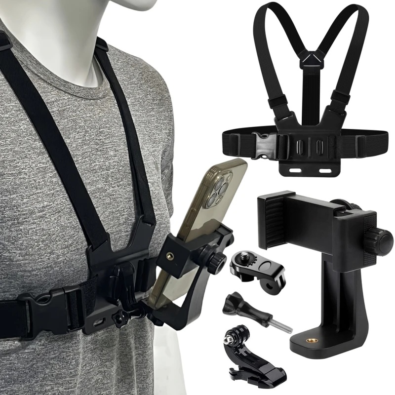 Gopro Action Camera Hero 12 Black - iPhone 14用スマホチェストストラップマウントベルト、GoPro Hero 13 12 11