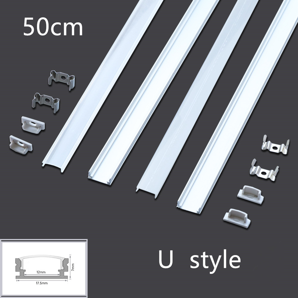 Diffusion Material Roll - LED 50cm アルミニウムチャンネル LED ストリップ V/U