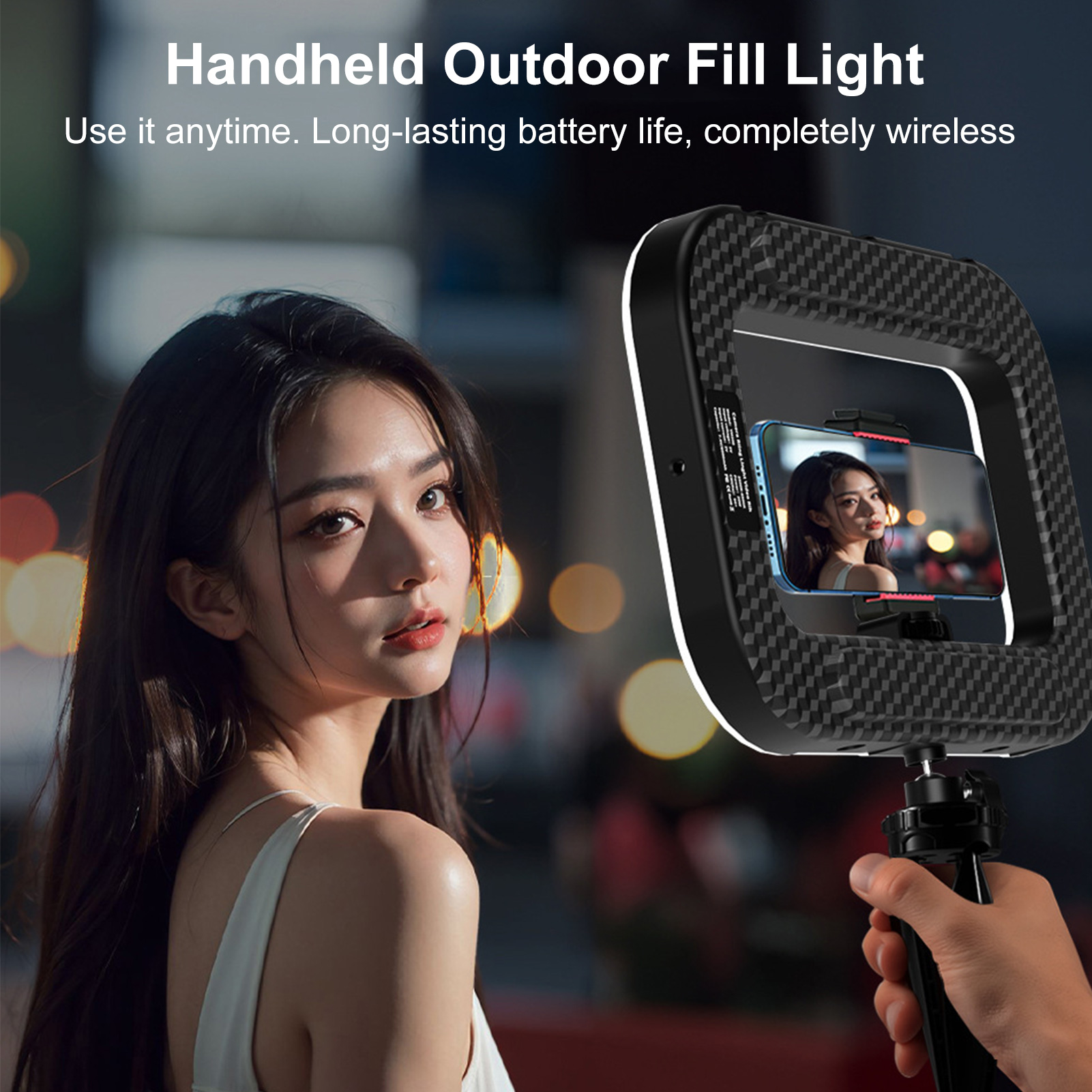 充電式携帯電話ライト、ハンドヘルドフォンスタビライザー（スマ - Quality Photography Lighting のレビューと価格