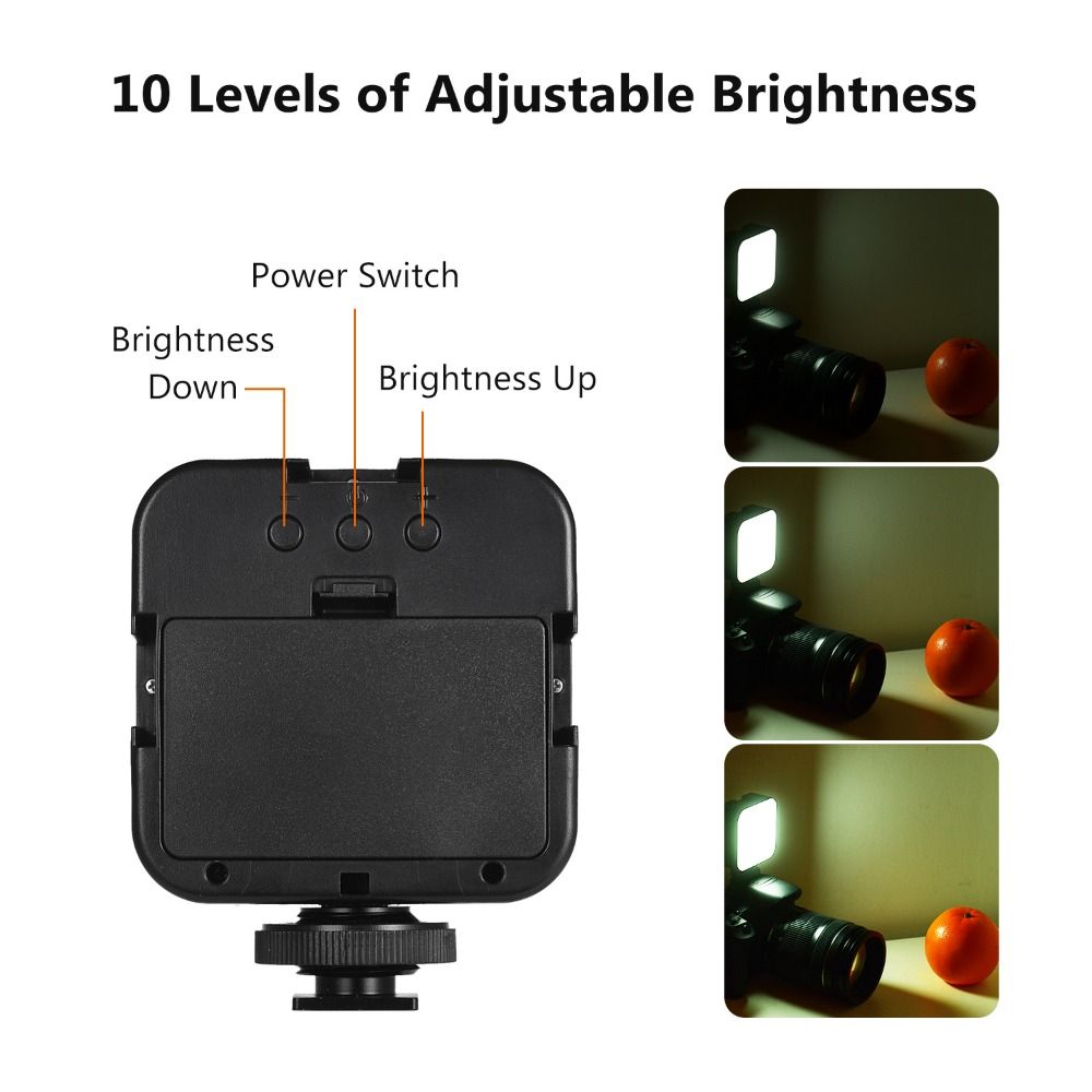 携帯電話用5W写真撮影LEDビデオライト調光可能DSLRカメ - Photography Loop Lighting のレビューと価格
