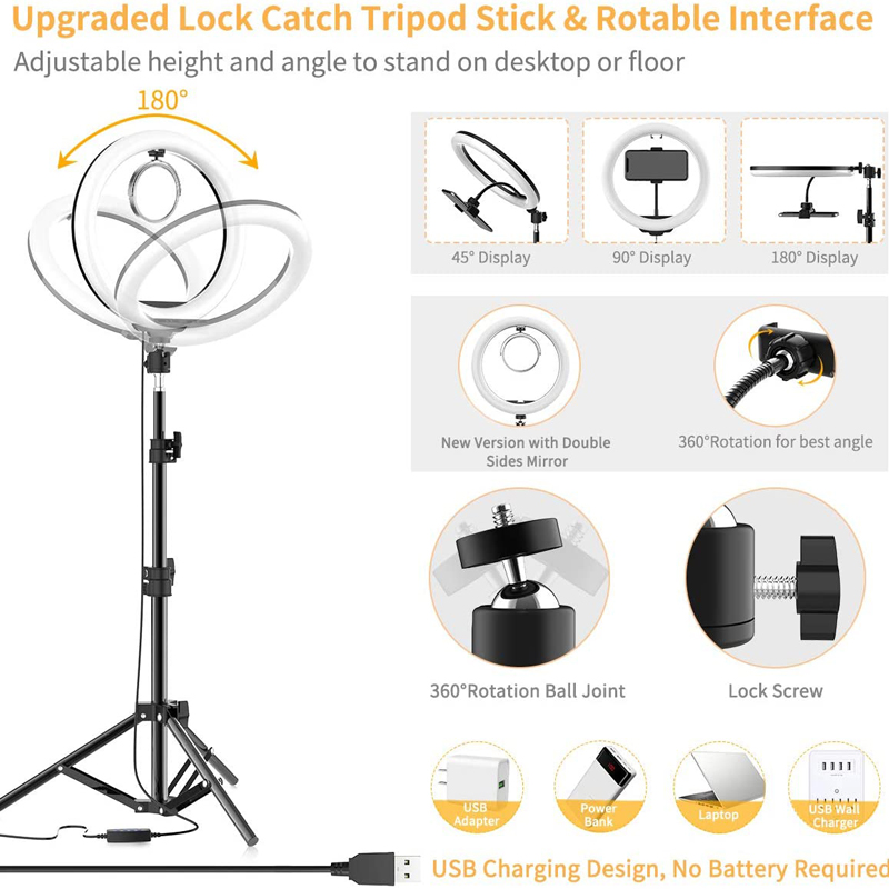 16/26/33 センチメートル自撮りリングライト写真撮影補 - Photography Lighting Tent のレビューと価格