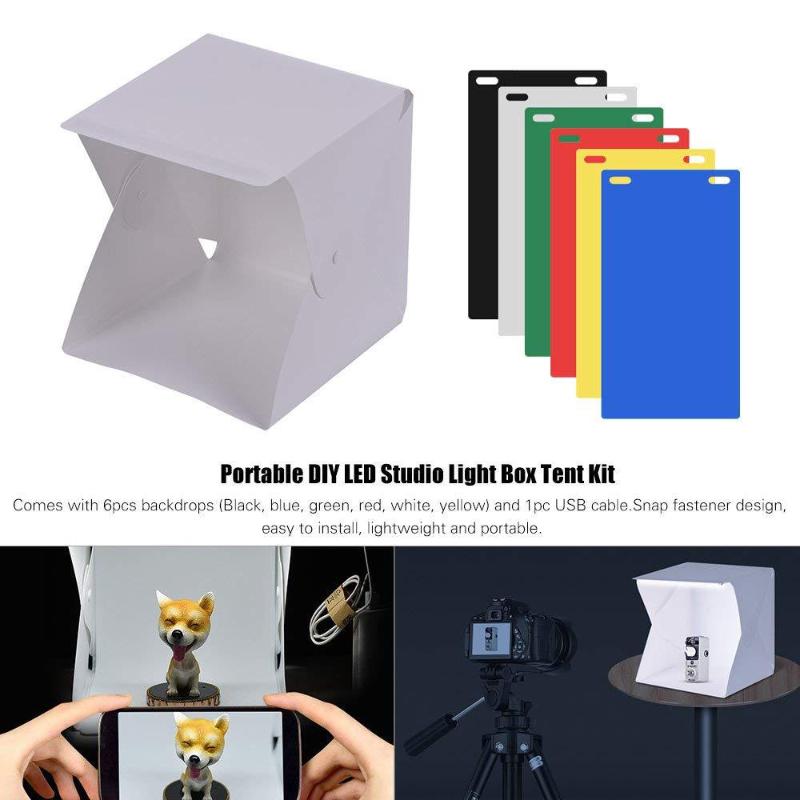 【C】ポータブルLEDフォトスタジオライトボックス折りたたみ - Photography Lightning のレビューと価格