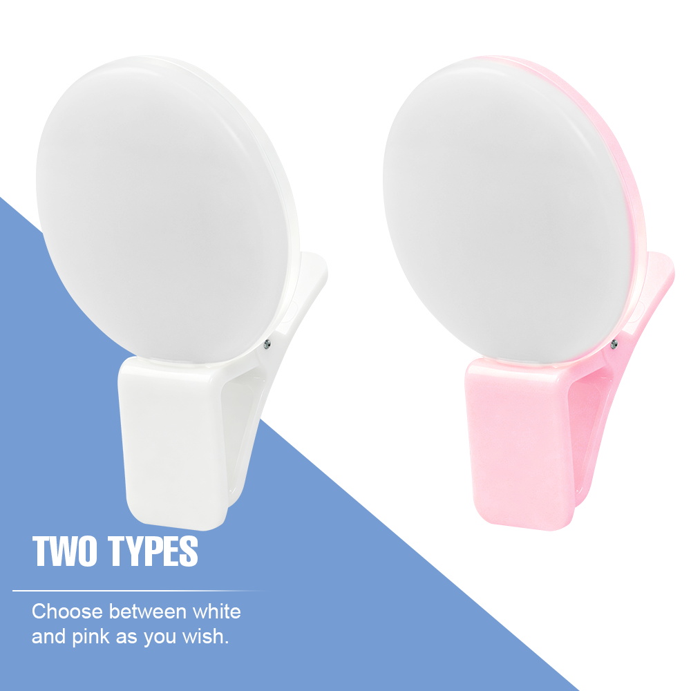 ポータブルクリップオン自撮り補助光 3段階の明るさ 2つのラ - Photography Lighting Led のレビューと価格