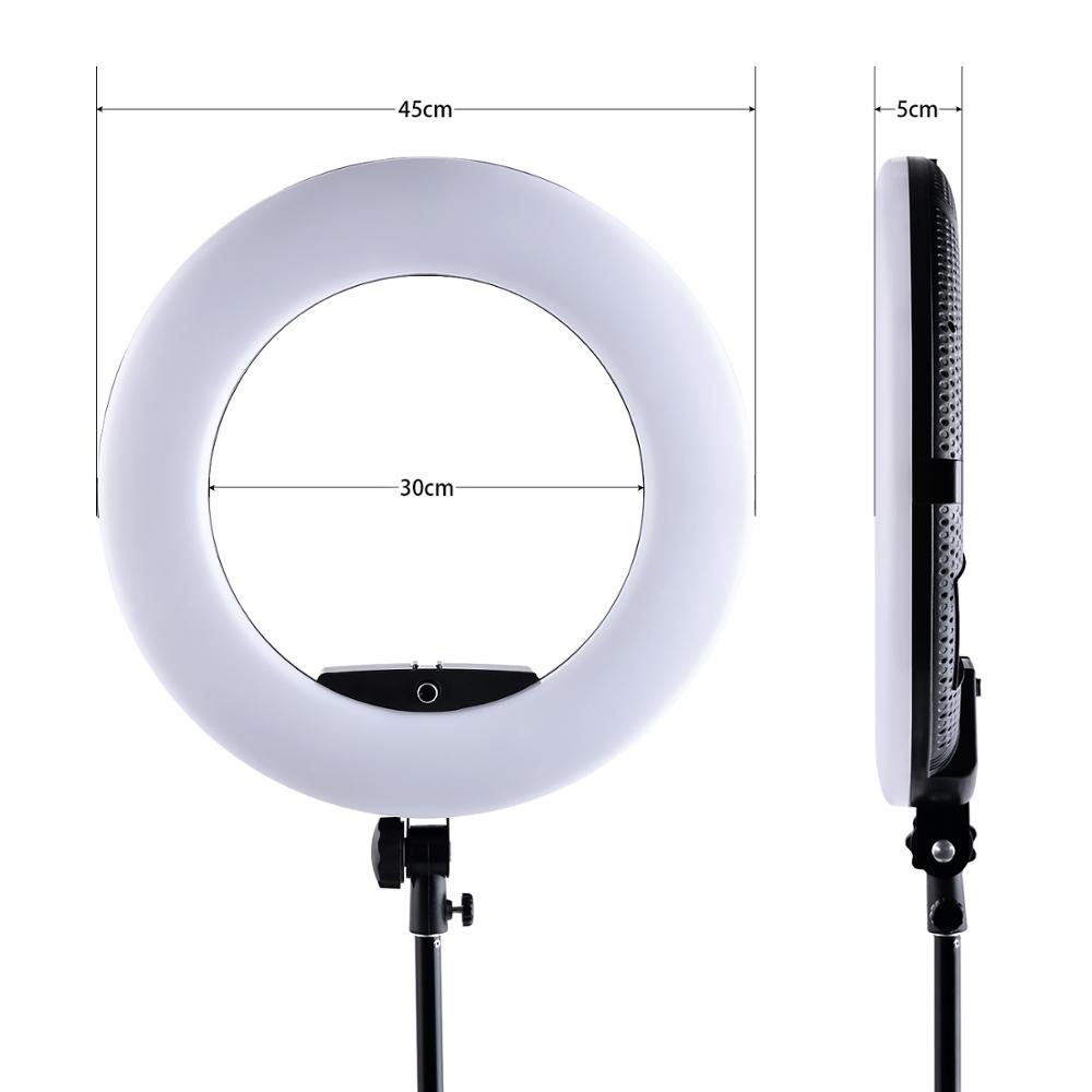 18インチLEDリングライト、ネットレッドライブフィルライト - Led Ring Light 18 のレビューと価格