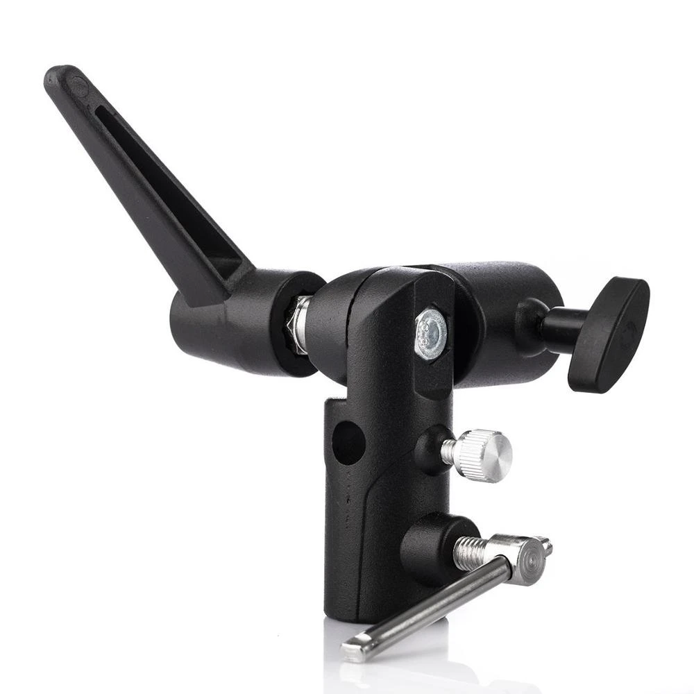 フラッシュブラケットホットシュー傘ホルダーライトスタンドブラ - Photography Lightning のレビューと価格
