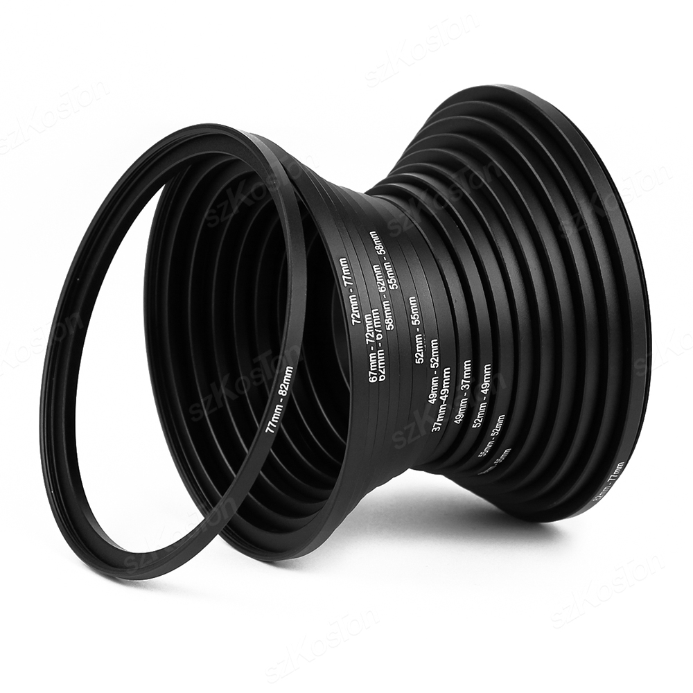18 個カメラレンズフィルターステップアップ & ダウンリン - Macro Photography Lighting Kit のレビューと価格