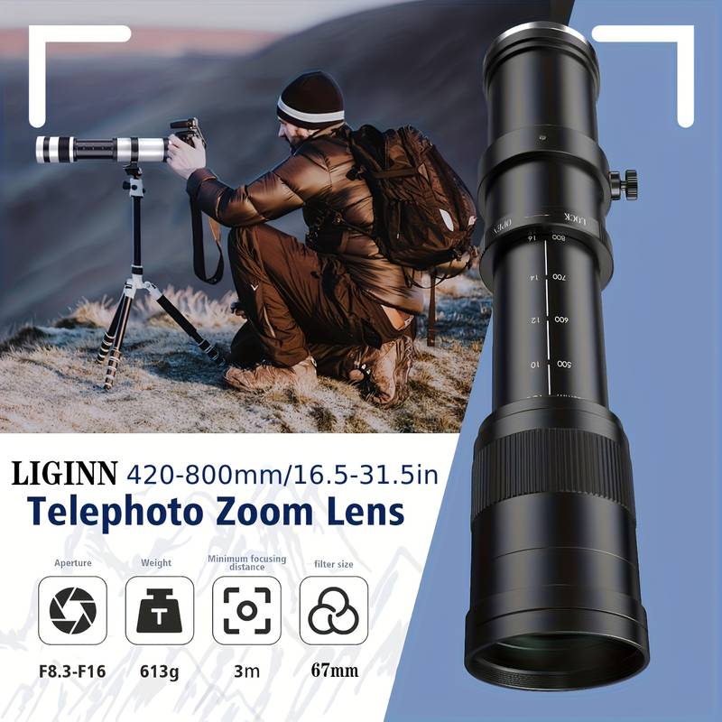 420-800mm F8.3 フルフレーム中望遠ズームレンズ - Macro Photography Lighting Kit のレビューと価格