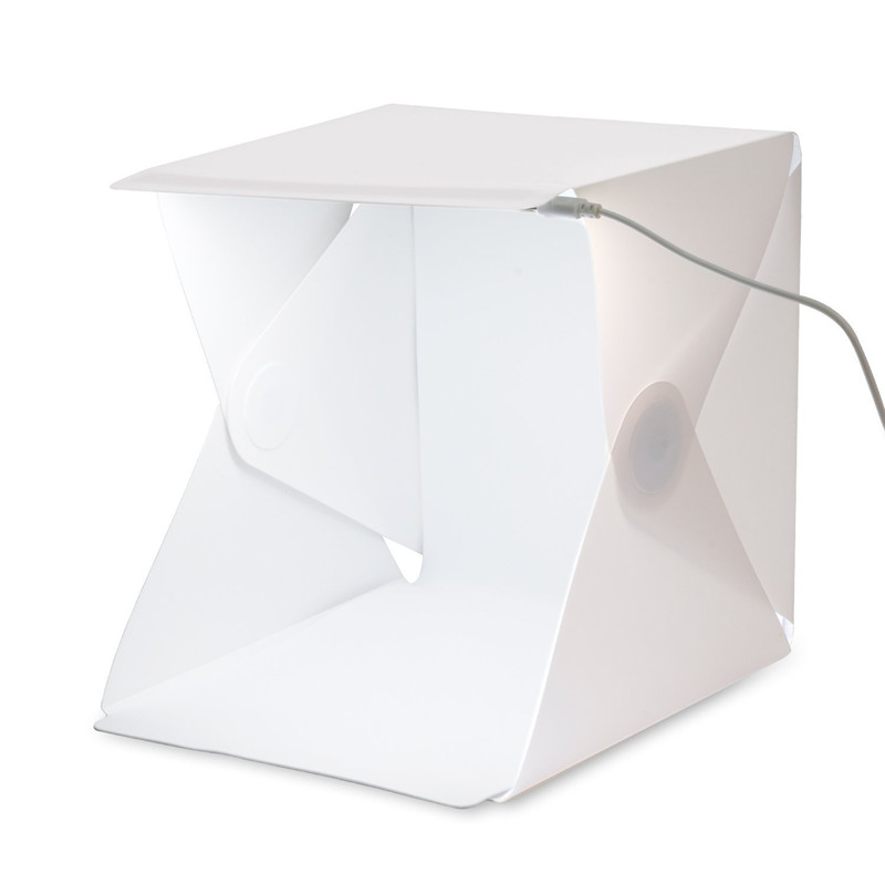 ポータブルミニフォトスタジオボックス写真撮影用背景幕内蔵LE - Photography Lighting And Backdrop Kits のレビューと価格