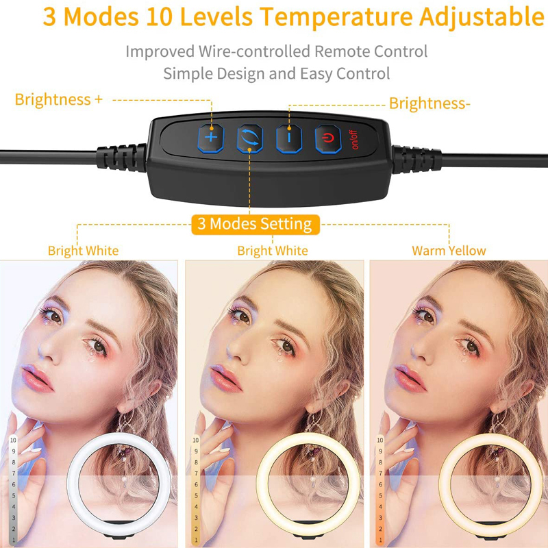 16/26/33 センチメートル LED 自撮りリング照明ラ - Photography Lighting Tent のレビューと価格