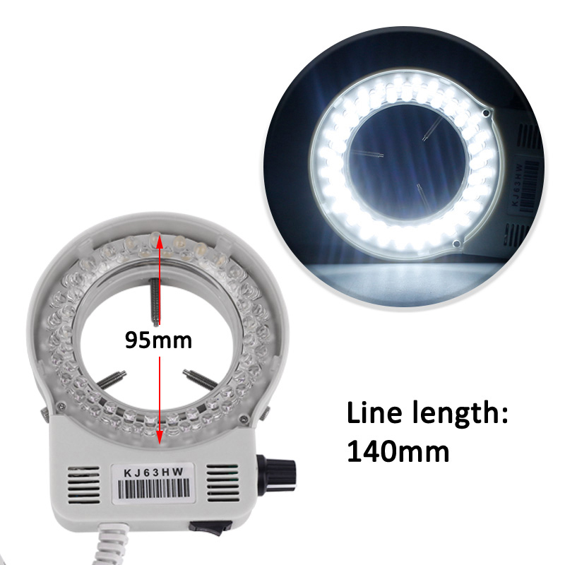56個のLEDリングライト照明器ランプ、工業用ステレオ顕微鏡 - Photography Lighting Effects のレビューと価格
