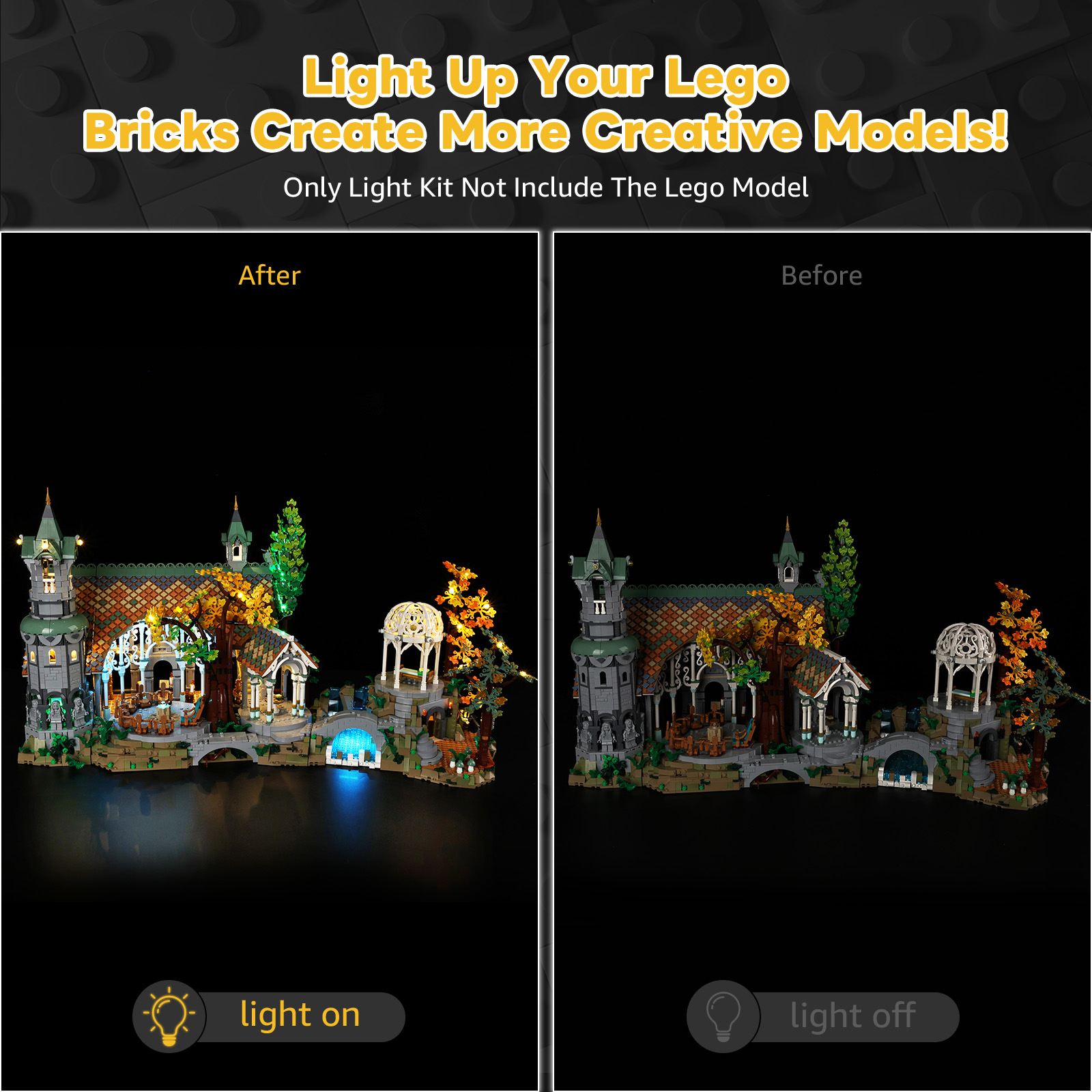 Kyglaring LEDライトキット レゴ10316 ロー - Led Ring Light 18 のレビューと価格