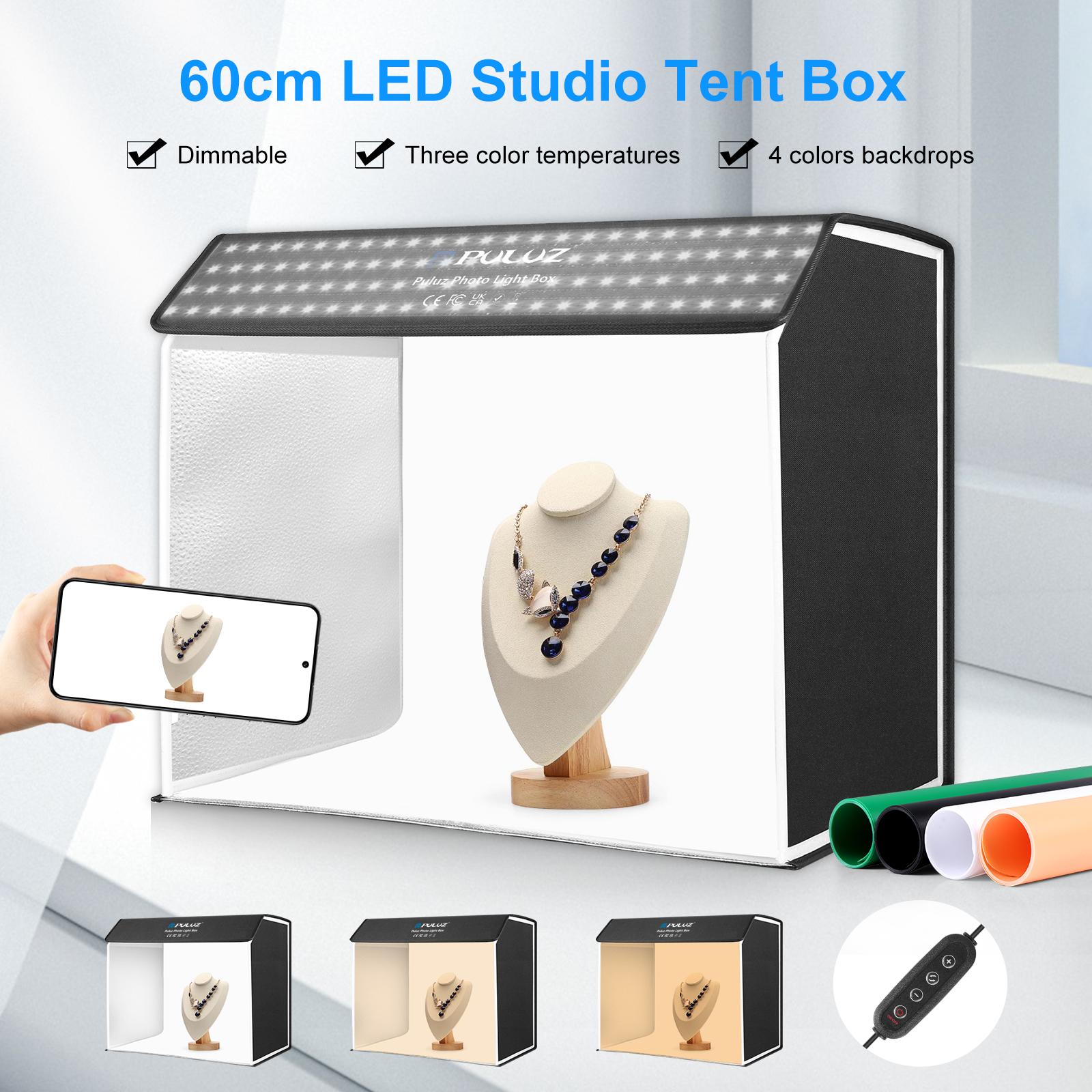 PULUZ 60 x 40cm 写真スタジオ LEDライトボ - Photography Lighting And Backdrop Kits のレビューと価格
