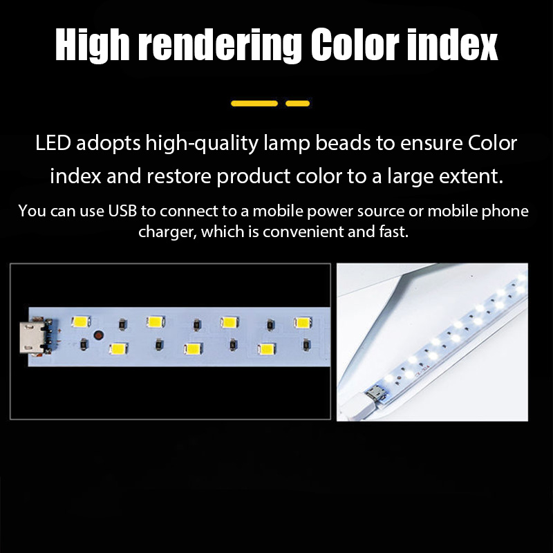 折りたたみ式ポータブル写真撮影用LEDライト ミニフォトボッ - Photography Lighting And Backdrop Kits のレビューと価格