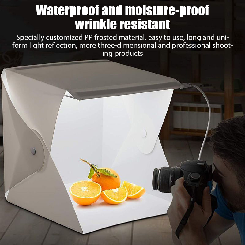 折りたたみ式ポータブル写真撮影用LEDライト ミニフォトボッ - Photography Lighting And Backdrop Kits のレビューと価格