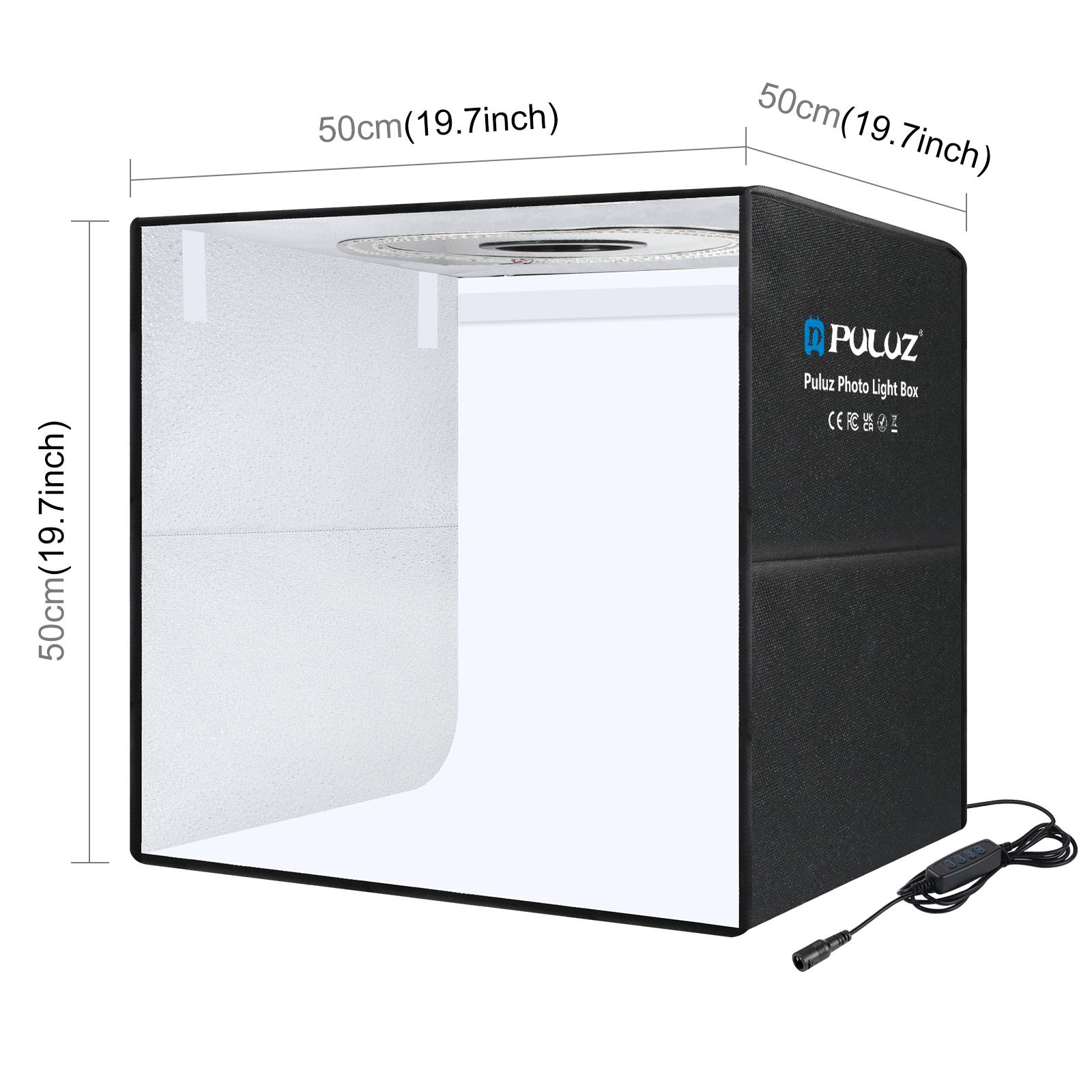 PULUZ 50cm折りたたみ式ポータブルリングライト PD - Photography Lighting Tent のレビューと価格