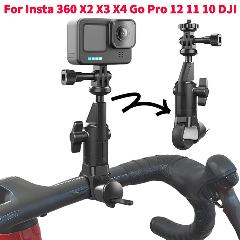オートバイと自転車のハンドルバーホルダー、自転車カメラホルダ - Insta360 Camera X3 のレビューと価格