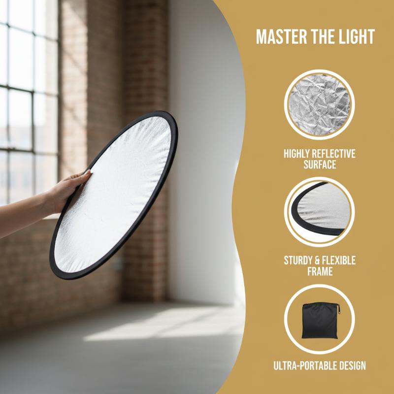 5 in 1 ラウンド型写真用リフレクター 折りたたみ式ライ - Photography Lighting Outdoor のレビューと価格
