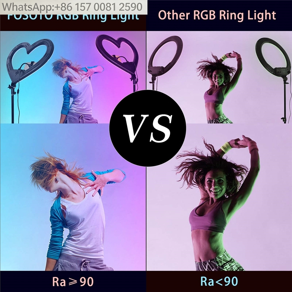 18インチ ハート型調光可能LEDリングライト メイクアップ - Led Ring Light 18 のレビューと価格