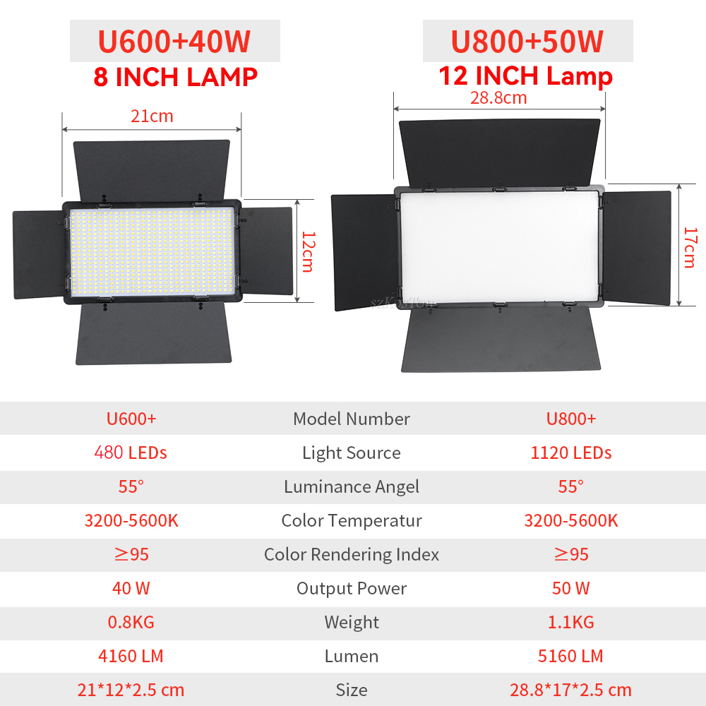 U800 u600 LEDフォトスタジオキット,写真パネル, - Photography Lightning のレビューと価格